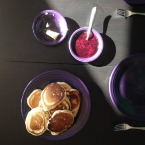 Huckleberry pancakes