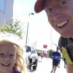 Father Running With Daughter