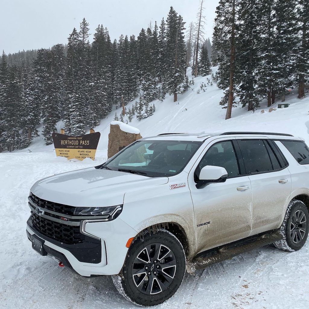 The 4x4 Chevy Silverado is a safe vehicle for family ski vacations.