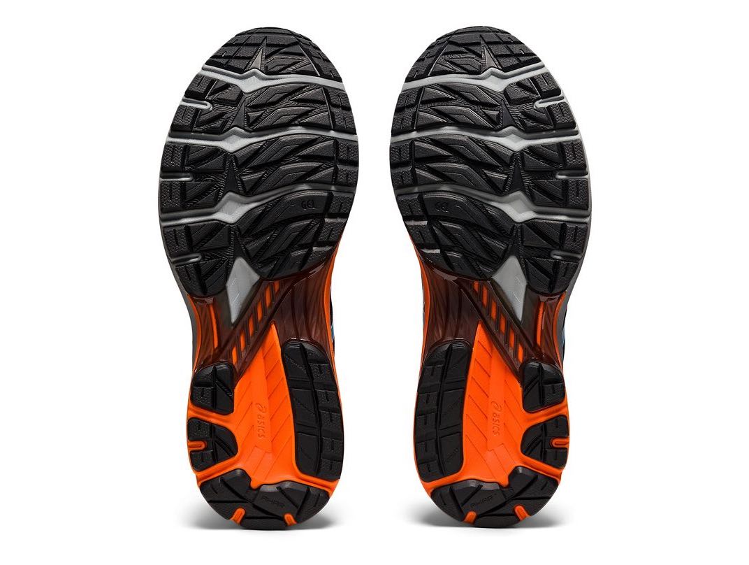 tread closeup: Asics trail running shoes