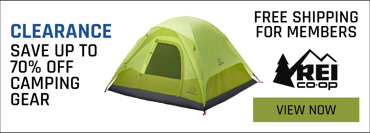 REI Clearance on Camping Gear, Tents and more