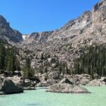 A beautiful lake view at Rocky Mountain National Park