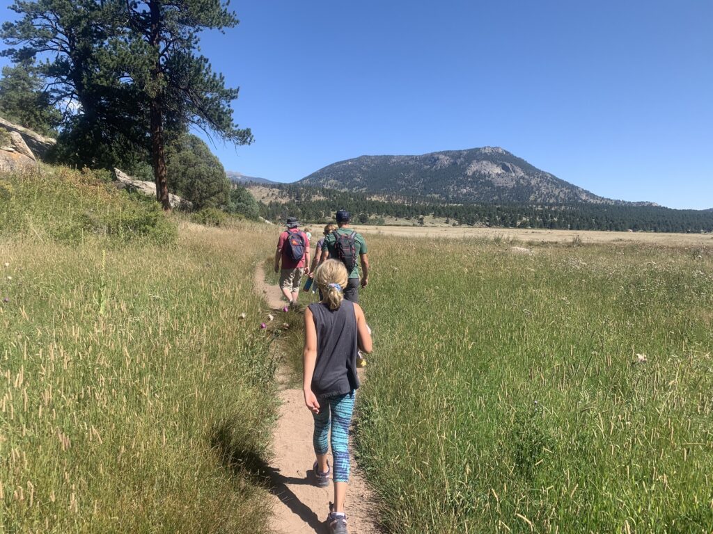 The author hikes in Rocky Mountain National Park