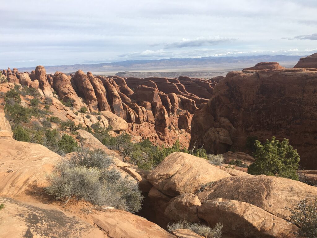 Sandstone Canyons at the Fiery Furnace Area in Arches National Park