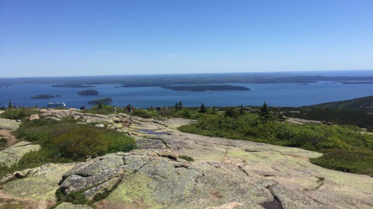 A gorgeous view of the ocean at Acadia National Park
