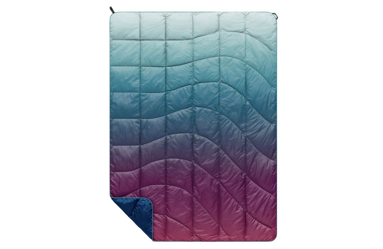 puffy down filled blanket for travel and camping